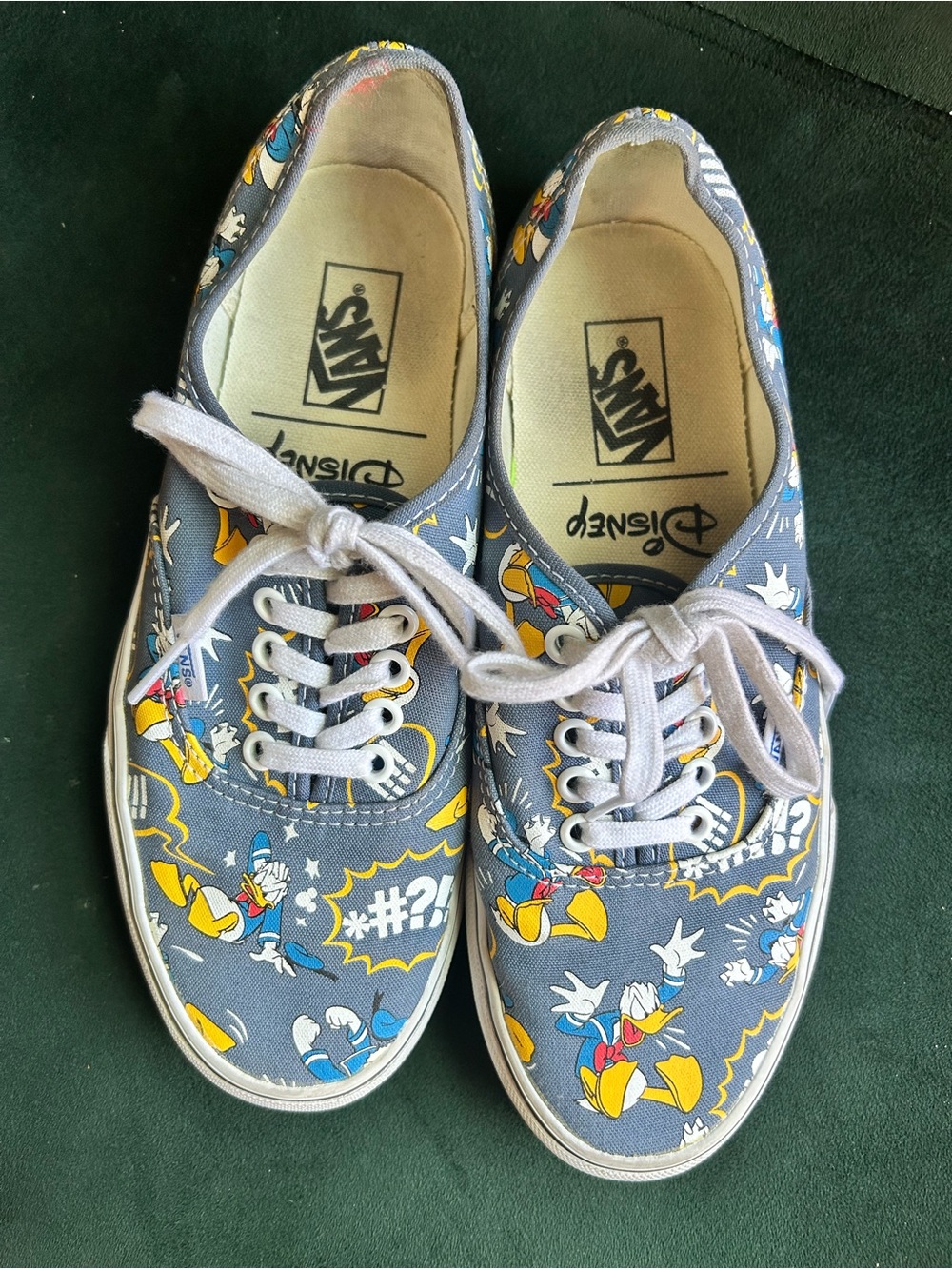 Disney x Vans Donald Duck Blue and Yellow Women’s Sneakers